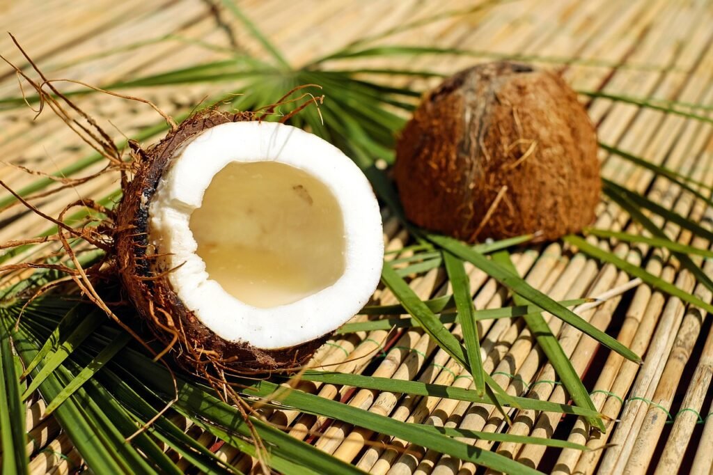 coconut, nut, shell, brown, pulp, exotic, coconut, coconut, coconut, coconut, coconut